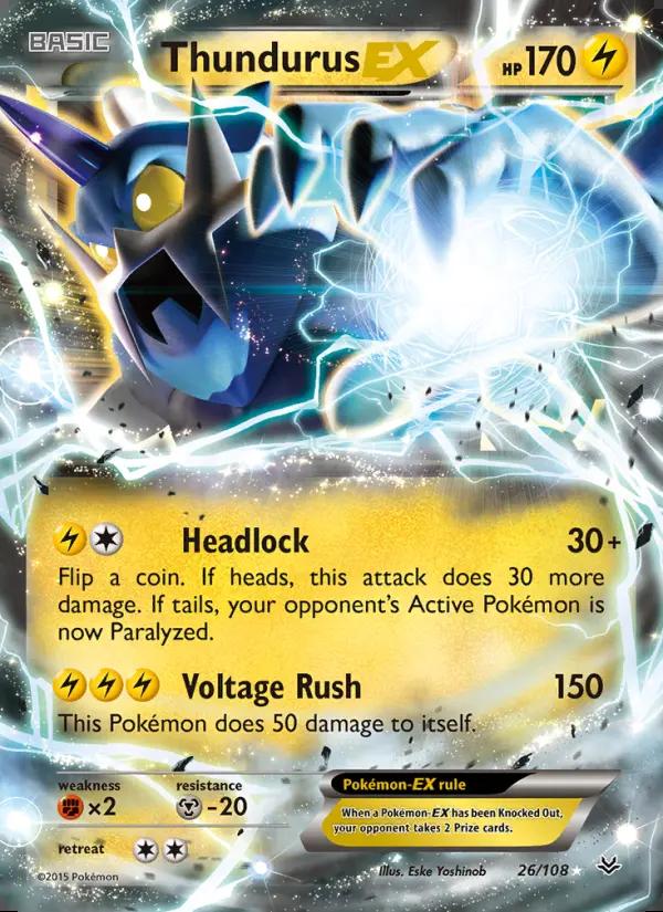 Image of Thundurus-EX Roaring Skies (ROS) #26