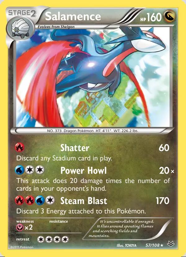 Image of Salamence Roaring Skies (ROS) #57