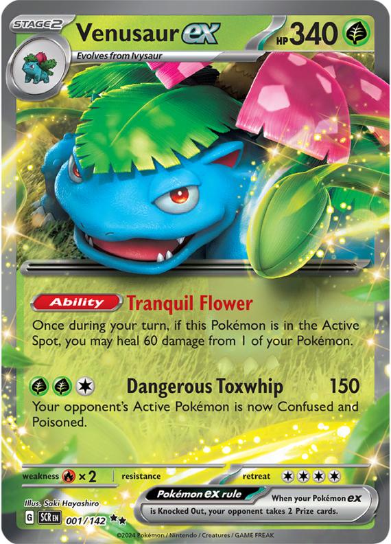 Image of Venusaur ex Stellar Crown (SCR) #001