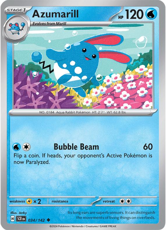 Image of Azumarill Stellar Crown (SCR) #034