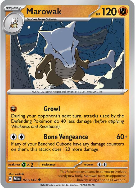 Image of Marowak Stellar Crown (SCR) #073