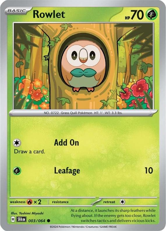 Image of Rowlet Shrouded Fable (SFA) #003