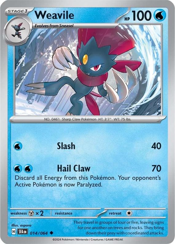 Image of Weavile Shrouded Fable (SFA) #014