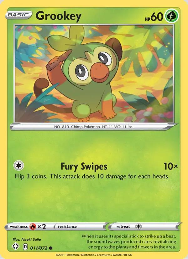 Image of Grookey Shining Fates (SHF) #011