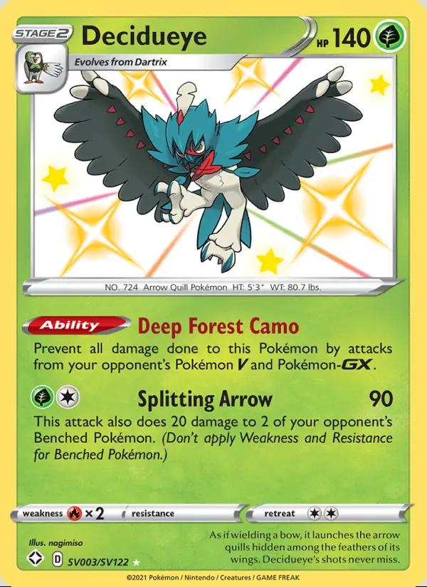 Image of Decidueye Shining Fates (SHF) #SV003