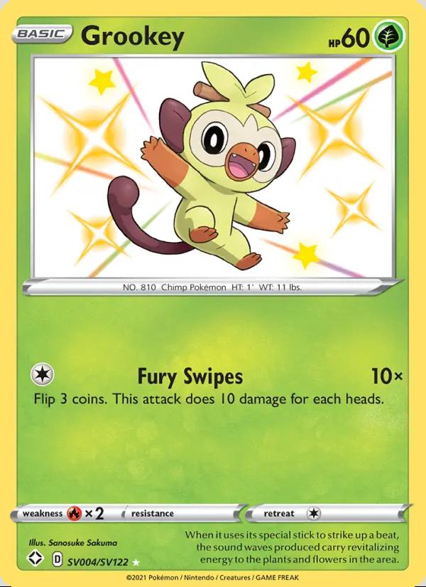 Image of Grookey Shining Fates (SHF) #SV004
