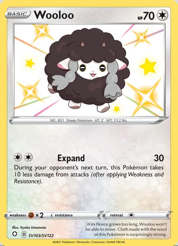 Image of Wooloo Shining Fates (SHF) #SV103