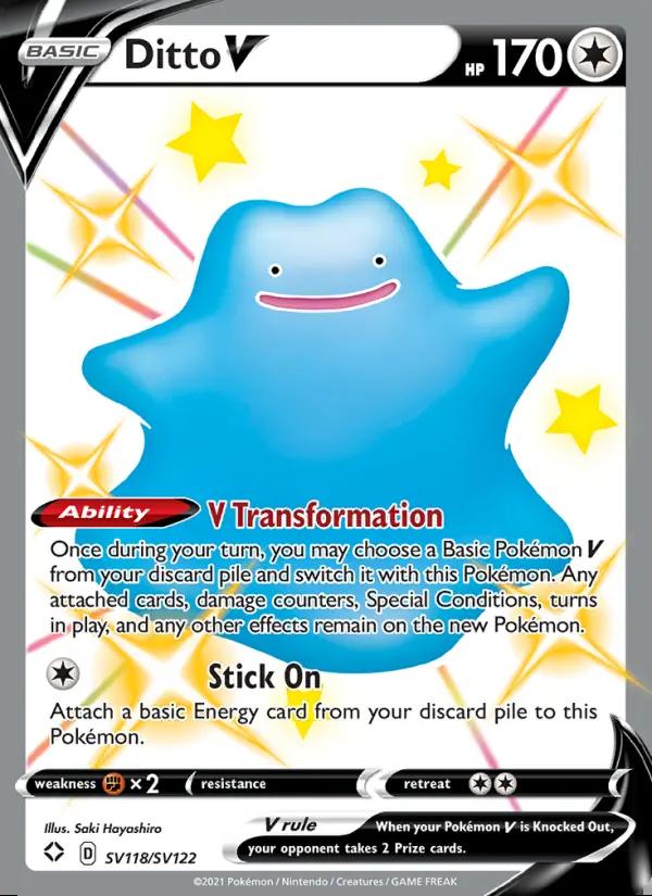 Image of Ditto V Shining Fates (SHF) #SV118