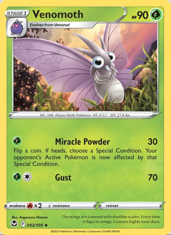 Image of Venomoth Silver Tempest (SIT) #002