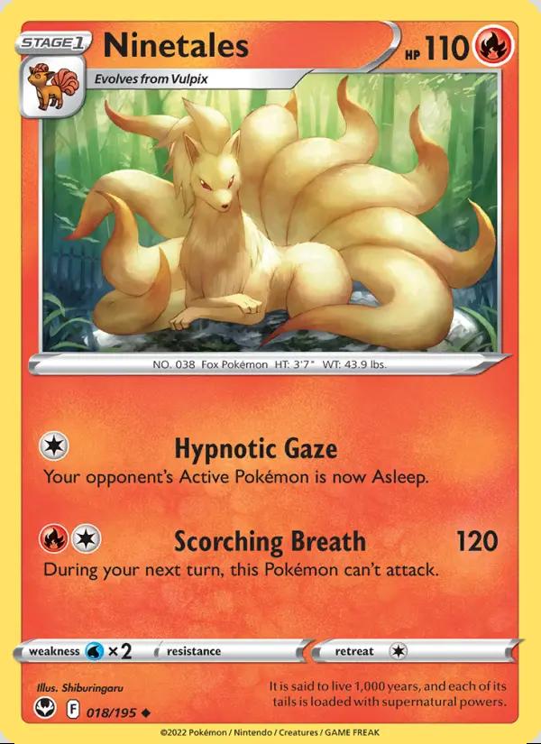 Image of Ninetales Silver Tempest (SIT) #018
