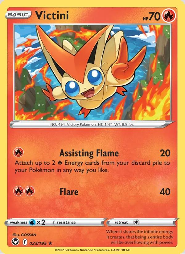Image of Victini Silver Tempest (SIT) #023