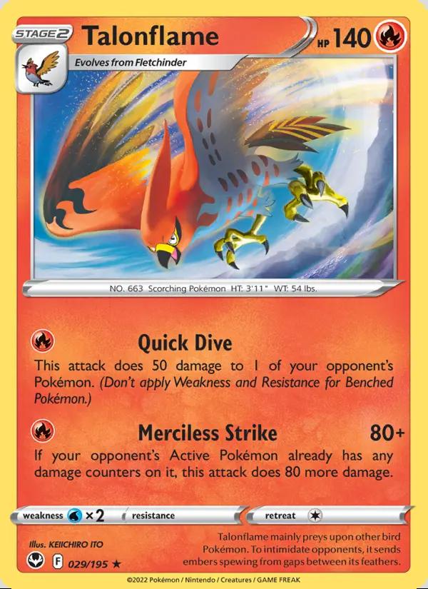 Image of Talonflame Silver Tempest (SIT) #029