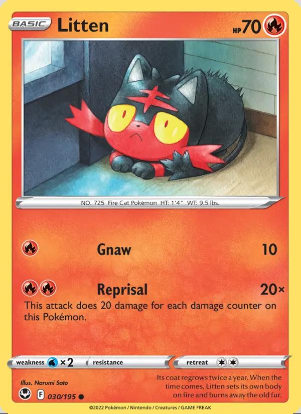 Image of Litten Silver Tempest (SIT) #030