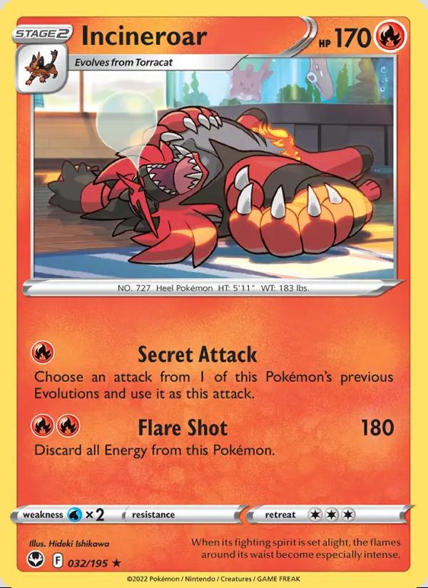 Image of Incineroar Silver Tempest (SIT) #032