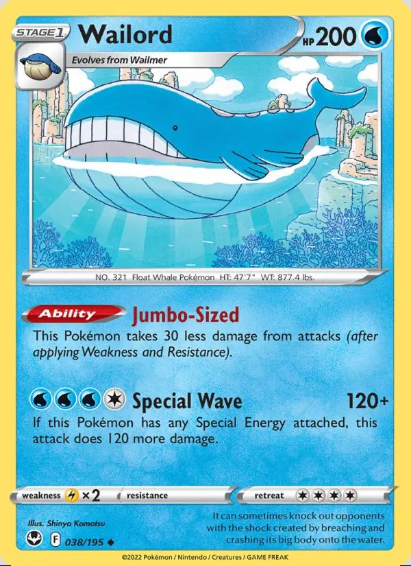 Image of Wailord Silver Tempest (SIT) #038