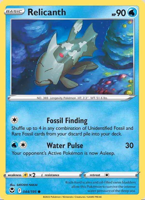 Image of Relicanth Silver Tempest (SIT) #044