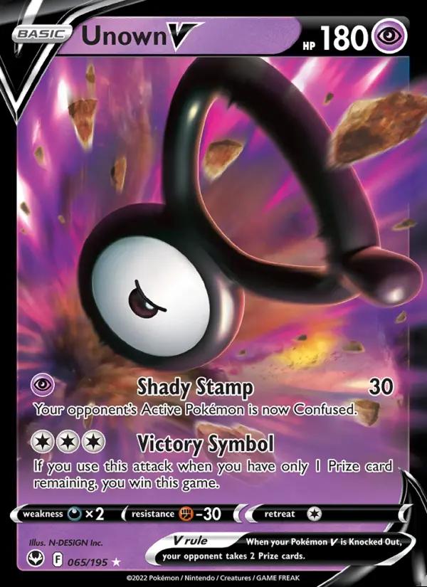 Image of Unown V Silver Tempest (SIT) #065