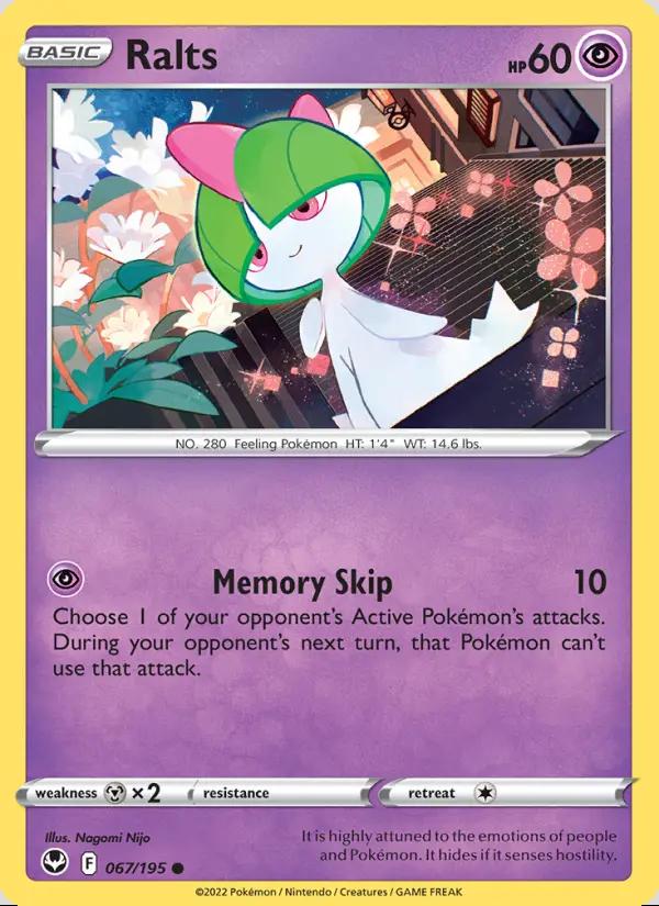Image of Ralts Silver Tempest (SIT) #067