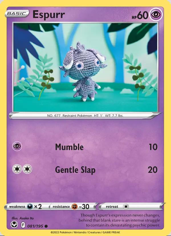 Image of Espurr Silver Tempest (SIT) #081