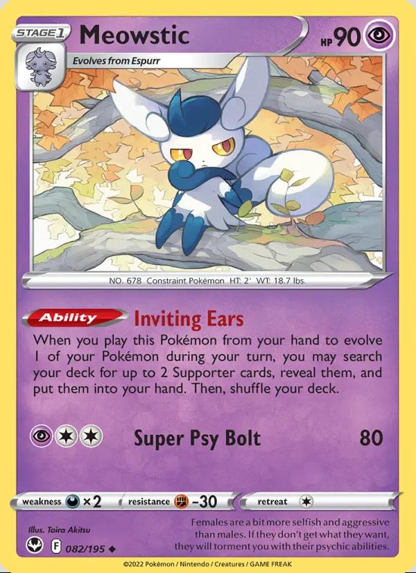 Image of Meowstic Silver Tempest (SIT) #082
