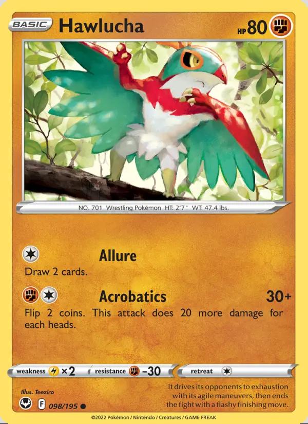 Image of Hawlucha Silver Tempest (SIT) #098