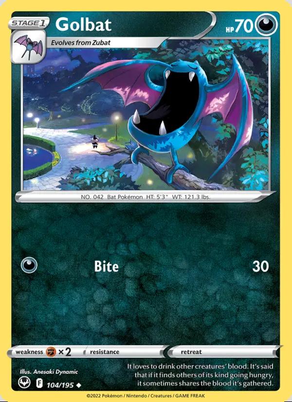 Image of Golbat Silver Tempest (SIT) #104