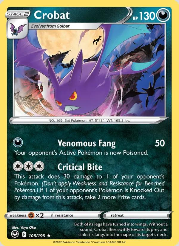Image of Crobat Silver Tempest (SIT) #105