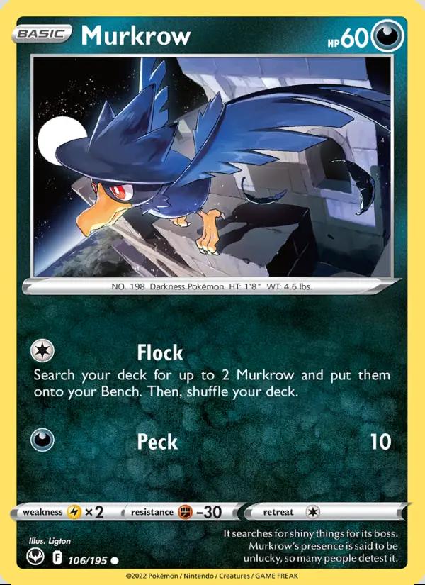 Image of Murkrow Silver Tempest (SIT) #106
