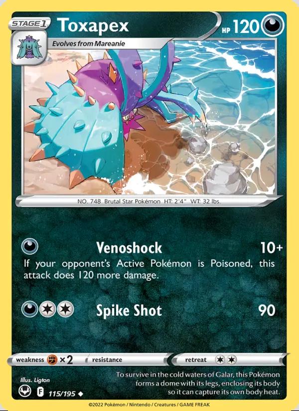Image of Toxapex Silver Tempest (SIT) #115
