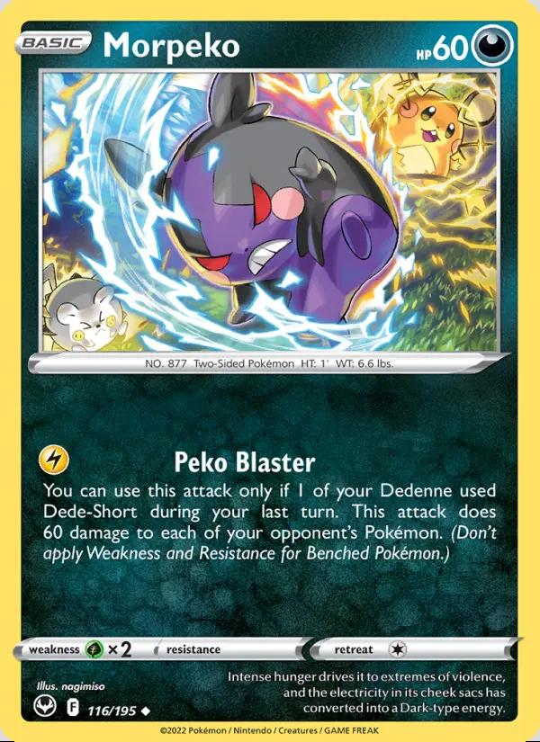 Image of Morpeko Silver Tempest (SIT) #116