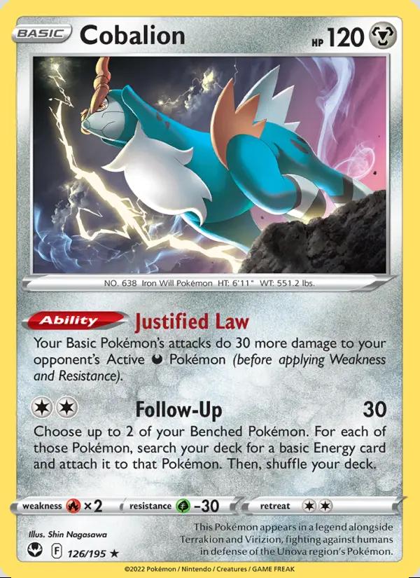 Image of Cobalion Silver Tempest (SIT) #126