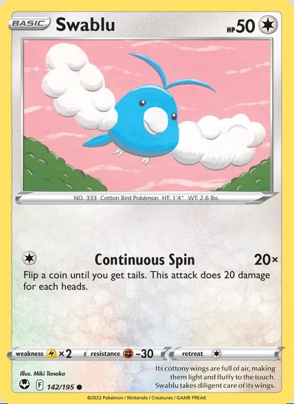 Image of Swablu Silver Tempest (SIT) #142