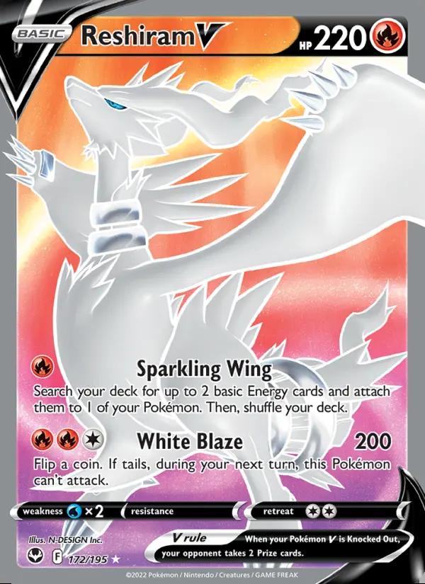 Image of Reshiram V Silver Tempest (SIT) #172
