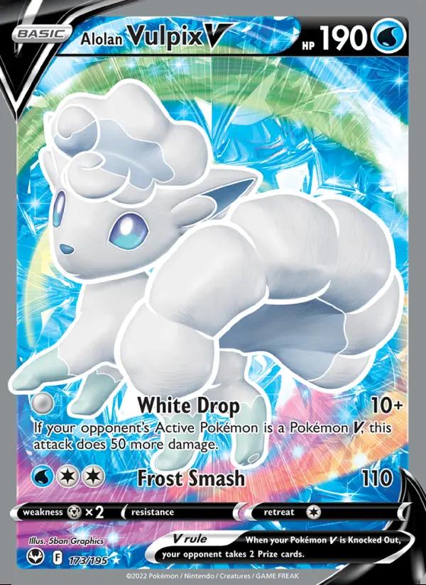 Image of Alolan Vulpix V Silver Tempest (SIT) #173