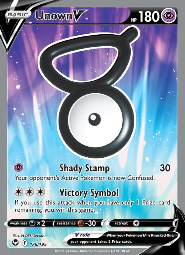 Image of Unown V Silver Tempest (SIT) #176