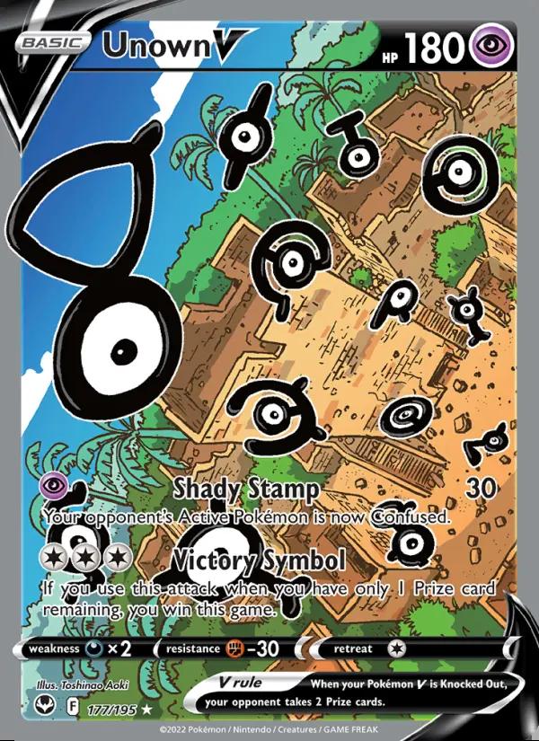 Image of Unown V Silver Tempest (SIT) #177