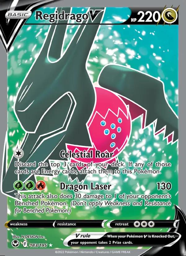 Image of Regidrago V Silver Tempest (SIT) #183