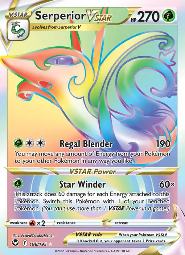 Image of Serperior VSTAR Silver Tempest (SIT) #196