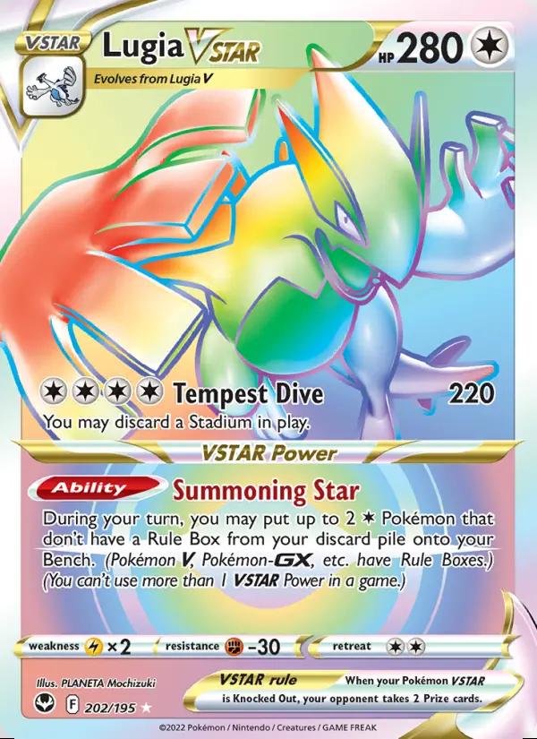 Image of Lugia VSTAR Silver Tempest (SIT) #202