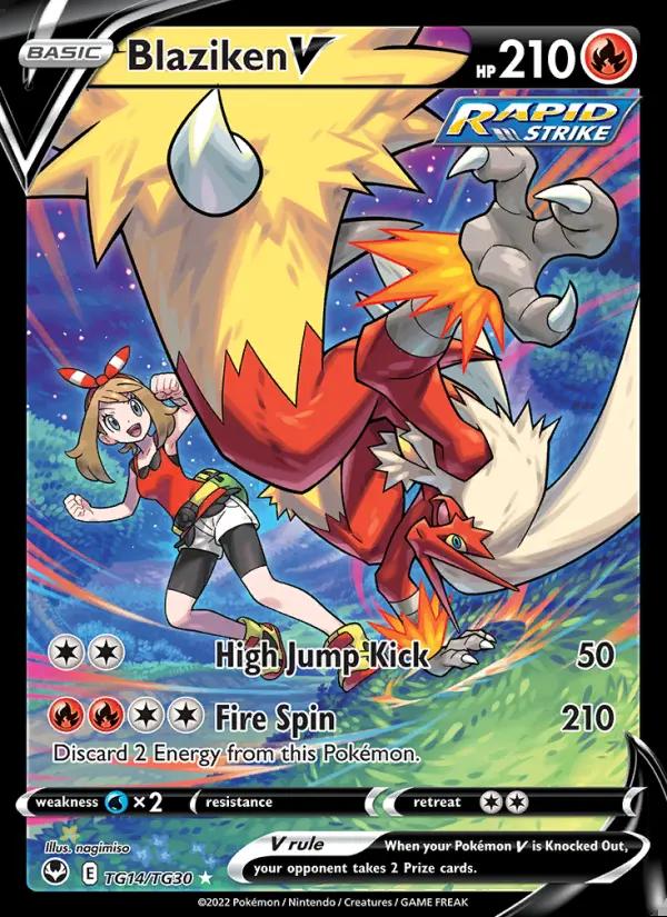 Image of Blaziken V Silver Tempest (SIT) #TG14