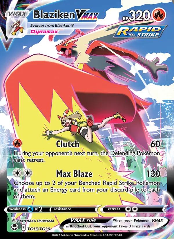 Image of Blaziken VMAX Silver Tempest (SIT) #TG15
