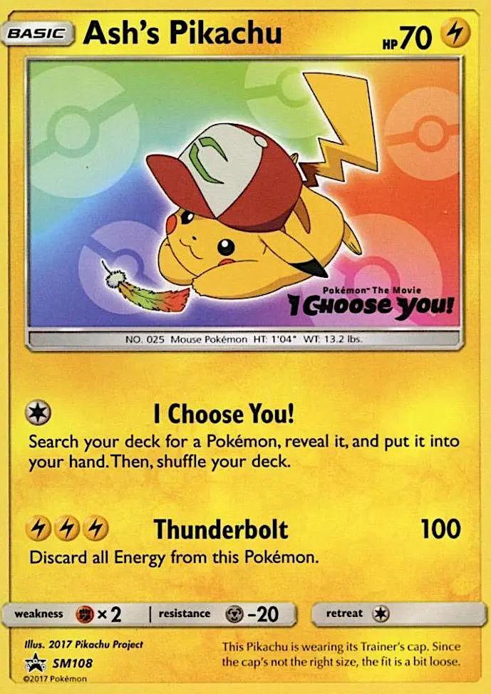 Image of Ashs Pikachu Sun and Moon Promos (SMP) #SM108