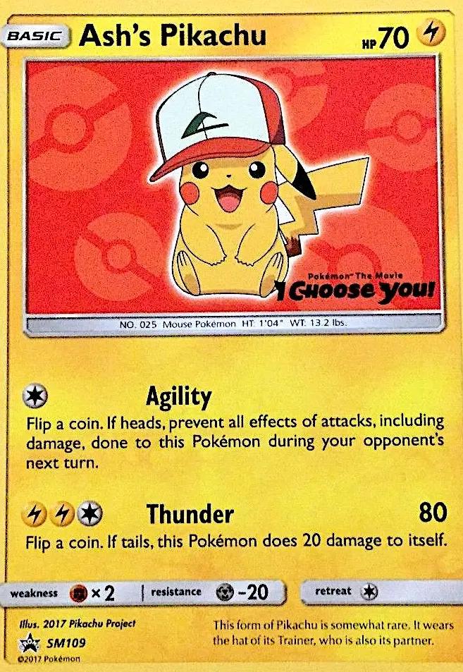 Image of Ashs Pikachu Sun and Moon Promos (SMP) #SM109