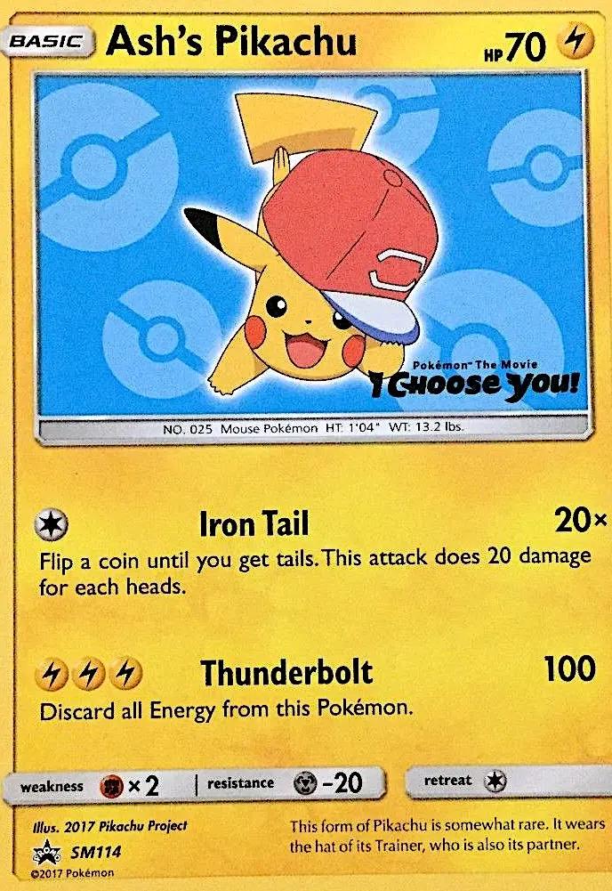 Image of Ashs Pikachu Sun and Moon Promos (SMP) #SM114