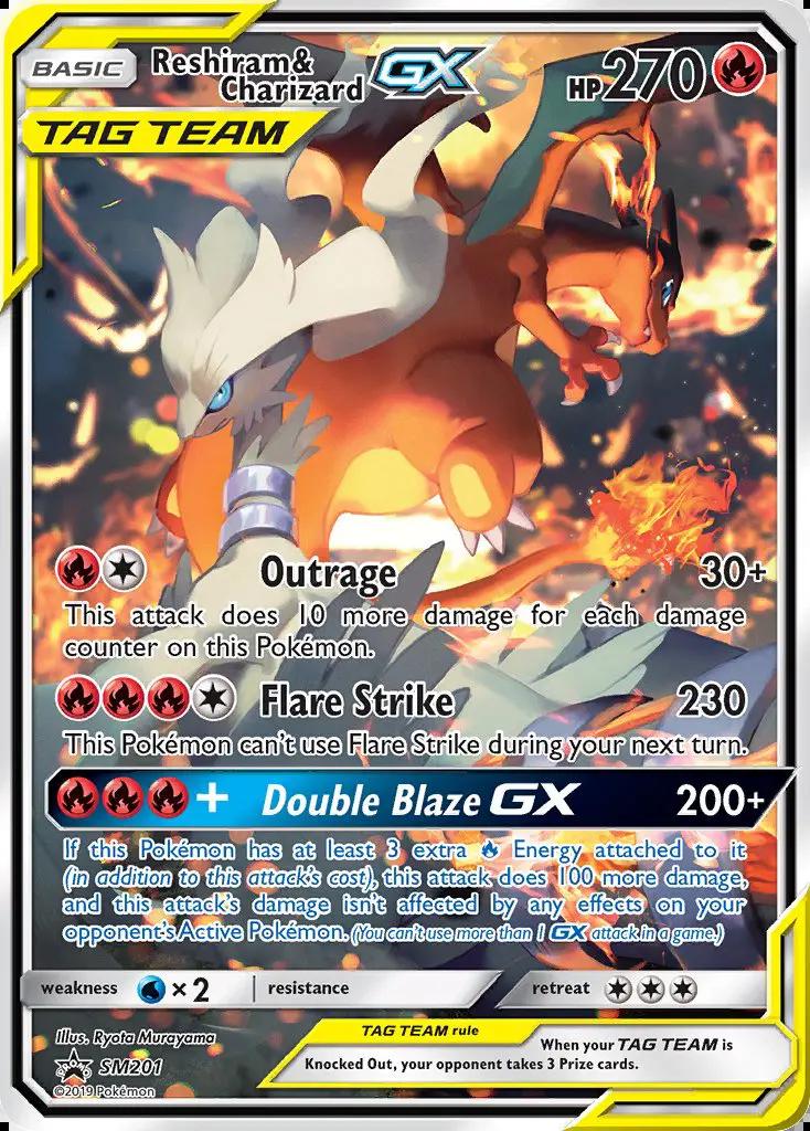 Image of Reshiram and Charizard-GX Sun and Moon Promos (SMP) #SM201