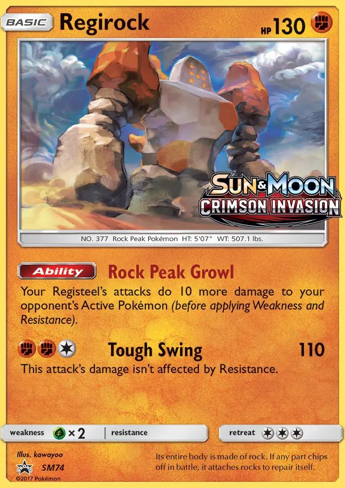 Image of Regirock Sun and Moon Promos (SMP) #SM74