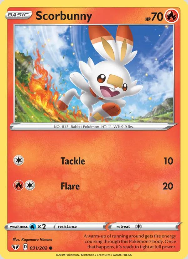 Image of Scorbunny Sword and Shield (SSH) #031