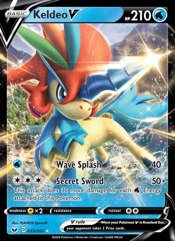 Image of Keldeo V Sword and Shield (SSH) #053