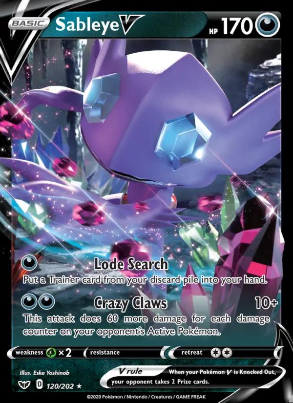 Image of Sableye V Sword and Shield (SSH) #120