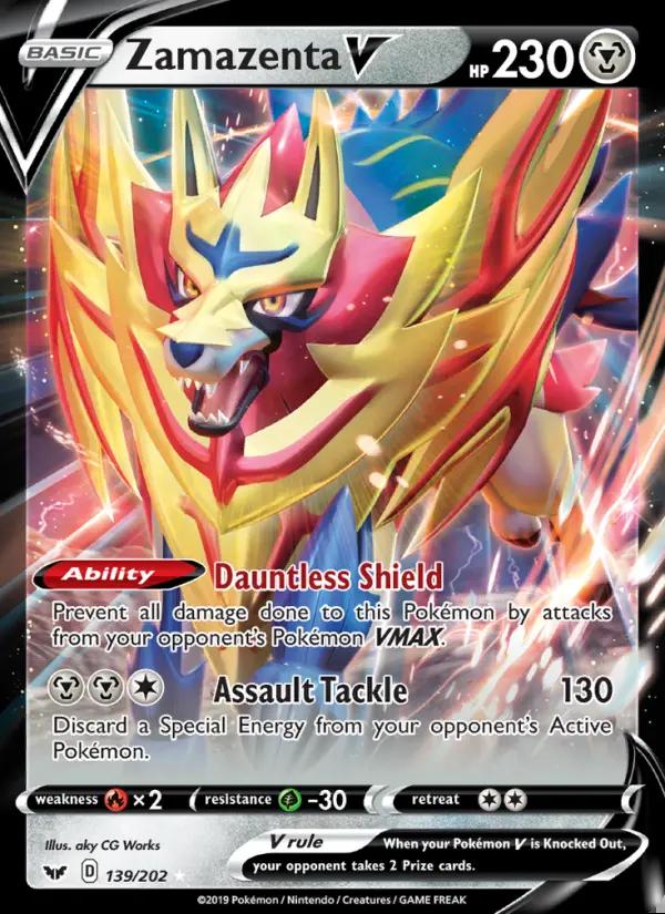 Image of Zamazenta V Sword and Shield (SSH) #139